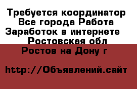 Требуется координатор - Все города Работа » Заработок в интернете   . Ростовская обл.,Ростов-на-Дону г.